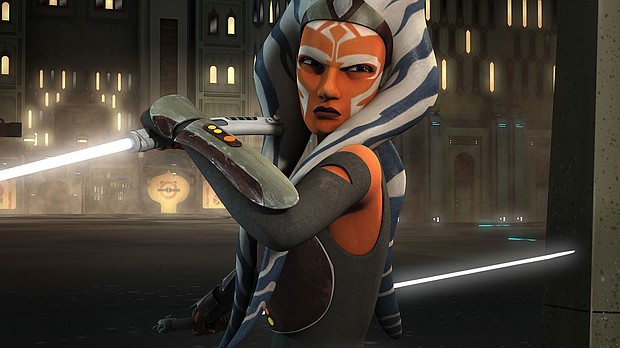 Ahsoka Tano in "Star Wars: Rebels" Season 2, ep. 209.
Mandatory Credit:	Disney/Everett Collection