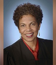 A Texas woman has been charged with threatening in a voicemail to kill  Judge Tanya Chutkan.
Mandatory Credit:	From the Administrative Office of the US Courts