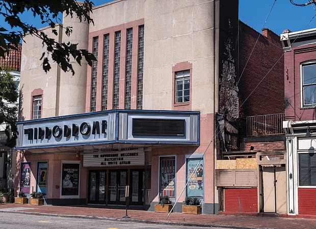 After a fire on 2nd Street last week, the remains of a building stand next to the famous Hippodrome Theater in Jackson Ward. Originally built in 1913, the Hippodrome became part of Jackson Ward being known as the “Harlem of the South,” a reference to its Black heritage, culture and its musical tradition. In its heyday, entertainers such as Ella Fitzgerald, Billie Holiday, Louis Armstrong and Duke Ellington performed at the Hippodrome. More recently the venue hosted the RVA Rapper’s Delight event in homage to the 50th anniversary of hip-hop music in Richmond and elsewhere.