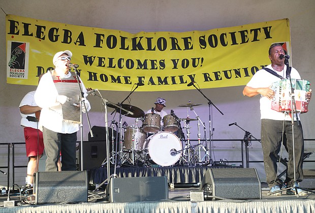 It was one big party Saturday at the Elegba Folklore Society’s 32nd Down Home Family Reunion at Abner Clay Park in Jackson Ward.