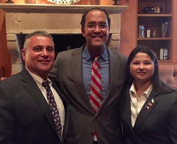 Will Hurd with Burt and Sandra Levine