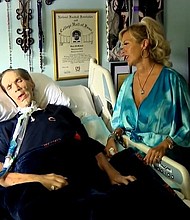 Former Chicago Bears defensive tackle Steve McMichael, left, was named one of three "senior" finalists for the Pro Football Hall of Fame Class of 2024. McMichael's family said the star player, who has been fighting ALS, has something to live for.
Mandatory Credit:	WBBM