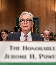 Jerome Powell, chairman of the US Federal Reserve, during a Senate Banking, Housing and Urban Affairs Committee hearing in Washington, DC, US, on Thursday, June 22, 2023.
Mandatory Credit:	Nathan Howard/Bloomberg/Getty Images