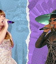 Taylor Swift’s “Eras” tour and Beyoncé’s “Renaissance World Tour” have packed venues throughout 2023.
Mandatory Credit:	CNN Illustration/Getty Images