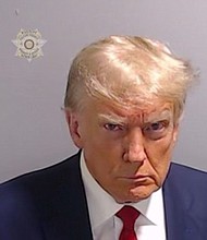 Jail records show Trump was placed under arrest on August 24 and booked as inmate No. P01135809.
Mandatory Credit:	Fulton County Sheriff's Office