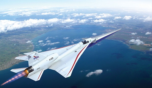 NASA's X-59 aircraft aims to reduce the sonic boom to a thump.
Mandatory Credit:	Lockheed Martin
