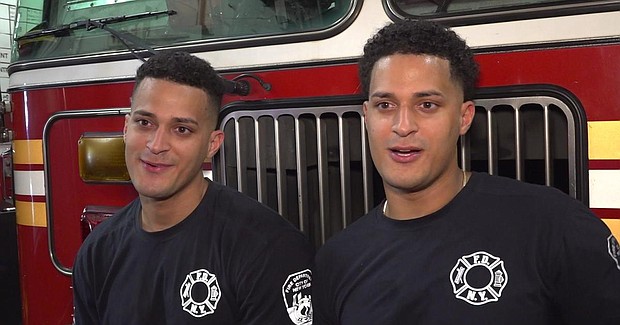 The identical twins broke through barriers to join the department and say they want to inspire the next generation.
Mandatory Credit:	WCBS/WLNY