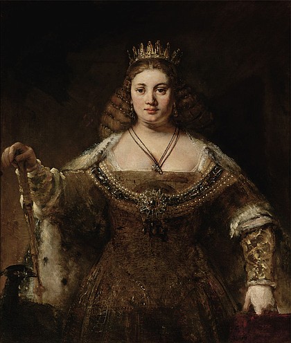 Rembrandt van Rijn, Juno, c. 1662–65, oil on canvas, Hammer Museum, Los Angeles, the Armand Hammer Collection, gift of the Armand Hammer Foundation.
