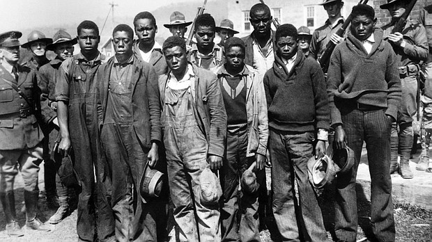 Clarence Norris, Olen Montgomery, Andy Wright, Willie Roberson, Ozie Powell, Eugene Williams, Charlie Weems, Roy Wright, and Haywood Patterson were arrested in 1931 in Alabama.
Mandatory Credit: