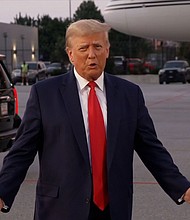 At a hearing in Washington DC’s federal court, former president Donald Trump's attorney John Lauro went into some detail about the challenges to Smith’s case – which brought four charges stemming from Trump’s plots to overturn his 2020 electoral loss – the former president’s legal team is contemplating.
Mandatory Credit:	Pool