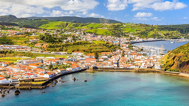 Average airfare to Horta, in Portugal's Azores archipelago, is $1,205 for fall. That's down more than $700 from summer, a decline of 37%.
Mandatory Credit:	Thomas H. Mitchell/500px/Getty Images