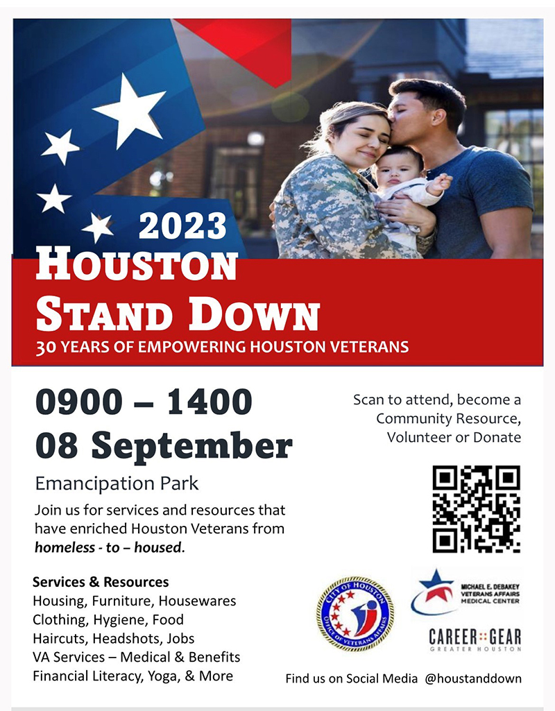 City Invites Veterans and Active Duty Military to the 2023 Houston