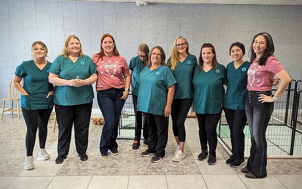Parvo Treatment Center Staff Celebrates Grand Reopening