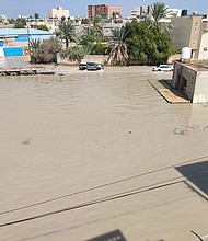 Settlements, vehicles and workplaces damaged after floods caused by heavy rains in Misrata, Libya on September 10.
Mandatory Credit:	Emhmmed Mohamed Kshiem/Anadolu Agency/Getty Images