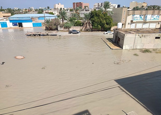 Settlements, vehicles and workplaces damaged after floods caused by heavy rains in Misrata, Libya on September 10.
Mandatory Credit:	Emhmmed Mohamed Kshiem/Anadolu Agency/Getty Images