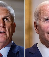 House Speaker Kevin McCarthy is expected to make a forceful pitch at a special conference meeting on investigations among House Republicans, that opening an impeachment inquiry into President Joe Biden is the next logical step, sources familiar tell CNN.
Mandatory Credit:	Getty Images