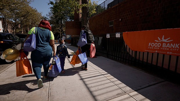 Poverty in America rose significantly in 2022, according to new Census Bureau data.
Mandatory Credit:	Michael Loccisano/Getty Images for Food Bank For New York City