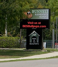 The principal and a teacher at Bunnell Elementary School in Florida are on paid administrative leave after an assembly was held only for Black students.
Mandatory Credit:	WESH