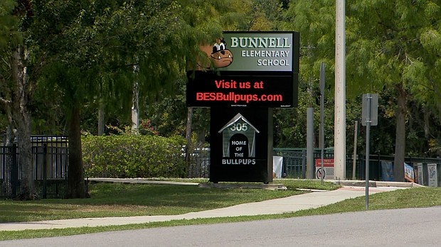 The principal and a teacher at Bunnell Elementary School in Florida are on paid administrative leave after an assembly was held only for Black students.
Mandatory Credit:	WESH