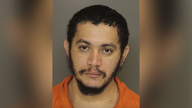 Danelo Cavalcante is seen in an undated mug shot shared by the Chester County Prison.
Mandatory Credit:	Chester County Prison/AP