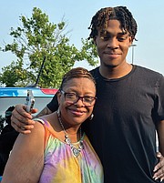 Evette Wingfield-Woodley’s son, Dana ‘Woo’ Woodley II, 20, started playing sports at age 4. He currently plays basketball as a shooting guard at Bryant & Stratton College after transferring from Norfolk State University.