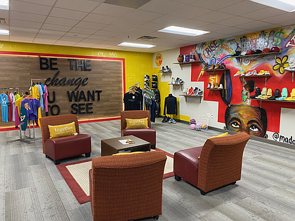 Each vibrant RAK Room has its own unique feel and design, with consistent messages of positivity and inspiration for students.