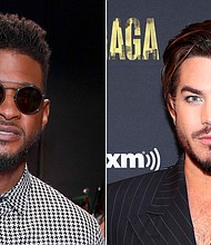 Singers Usher and Adam Lambert were named as victims.
Mandatory Credit:	Getty Images
