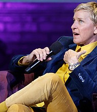 Ellen DeGeneres speaks onstage during the Michelle Obama: The Light We Carry Tour at Warner Theatre on November 15, 2022 in Washington, DC. The former talk-show host has teamed up with Discovery Channel for “Saving the Gorillas: Ellen’s Next Adventure.”
Mandatory Credit:	Tasos Katopodis/Getty Images for Live Nation