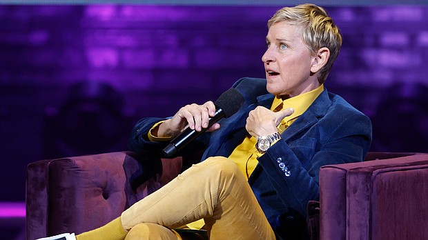 Ellen DeGeneres speaks onstage during the Michelle Obama: The Light We Carry Tour at Warner Theatre on November 15, 2022 in Washington, DC. The former talk-show host has teamed up with Discovery Channel for “Saving the Gorillas: Ellen’s Next Adventure.”
Mandatory Credit:	Tasos Katopodis/Getty Images for Live Nation