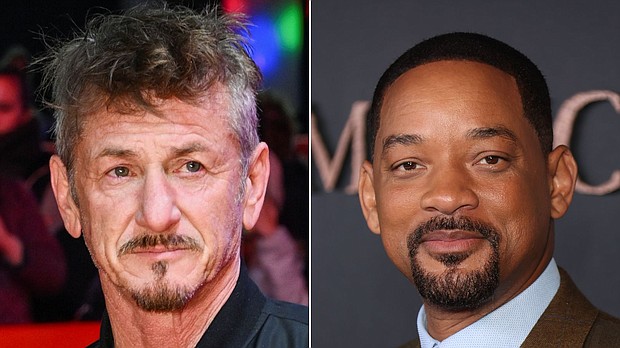 Sean Penn, left, has some strong feelings about Will Smith slapping Chris Rock during the 2022 Oscars.
Mandatory Credit:	Reuters/Getty Images