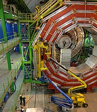 Clara Nellist, a CERN particle physicist, took to TikTok to dispel conspiracy theories circulating on social media that the Large Hadron Collider in Geneva was used to manipulate the brand name of Oreo Double Stuf Chocolate Sandwich Cookies.
Mandatory Credit:	Lionel Flusin/Gamma-Rapho/Getty Images