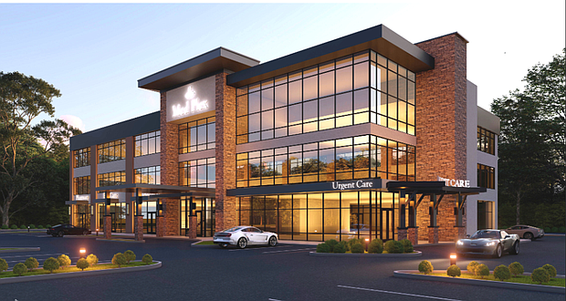 Rendering of a Mediplex facility that mirrors the design for the new 42,400 sq ft J.D. Silva & Associates Lawplex coming to Pearland.