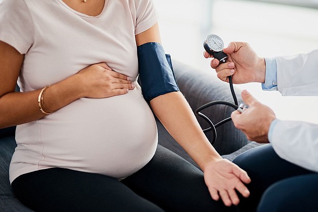 The US Preventive Services Task Force recommends that all pregnant people have their blood pressure monitored for hypertensive disorders of pregnancy.
Mandatory Credit:	Adene Sanchez/E+/Getty Images