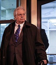 Thomas Caldwell, a defendant charged with seditious conspiracy in his connection to the January 6 insurrection at the U.S. Capitol, leaves a courthouse on November 29, 2022, in Washington.
Mandatory Credit:	Drew Angerer/Getty Images/File