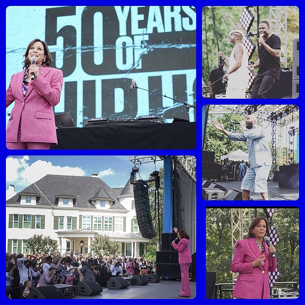 Kamala Harris, Dougie Fresh, and Common (Photos Courtesy of Instagram)