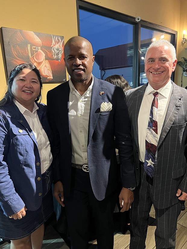Rep. Reynolds with Sandra and Burt Levine