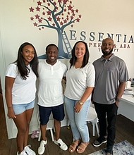Pictured 2nd from the left, Roderick Batson, with fellow Essential Speech & ABA Clinic Co-Owners
