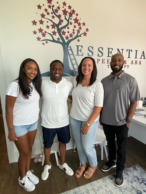 Pictured 2nd from the left, Roderick Batson, with fellow Essential Speech & ABA Clinic Co-Owners