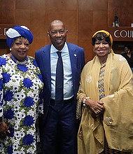 Dr. Luck (DAF), Mayor Sylvester Turner, and Ambassador Bennett (DAF)