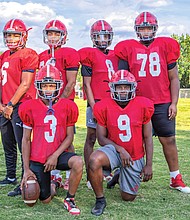 The TJ Vikings have dominated the scoreboard with 1,158 yards of total offense (638 rushing, 520 passing). Up next will be a 7 p.m. kickoff Friday night against John Marshall at Virginia Union University’s Hovey Field. Members of the team include, top from left, Carmell McCloud, Isaiah King, Torel Clark and Timarion Venable; front from left, Rashaud Cherry and DaShawn Stovall.