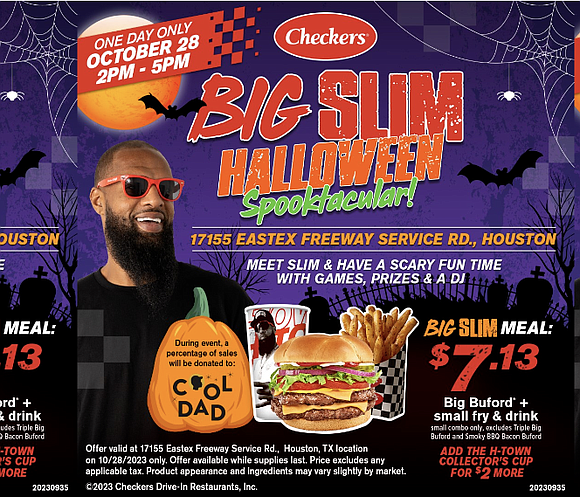 It’s a Spooky Celebration with Slim Thug! Checkers is celebrating Halloween with long-time friend, Slim Thug, on October 28th by …