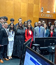 Pictured: New members of the Mayor's Youth Council, Mayor Sylvester Turner and Department of Neighborhoods staff.
