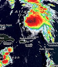 Tropical Storm Philippe is on track to deliver a dreary weekend to the Northeast.
Mandatory Credit:	CNN Weather