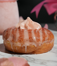 Sugar Frk will donate a portion of the proceeds from every Double Strawberry Glaze Donut purchased in October to The Rose Center for Breast Health Excellence