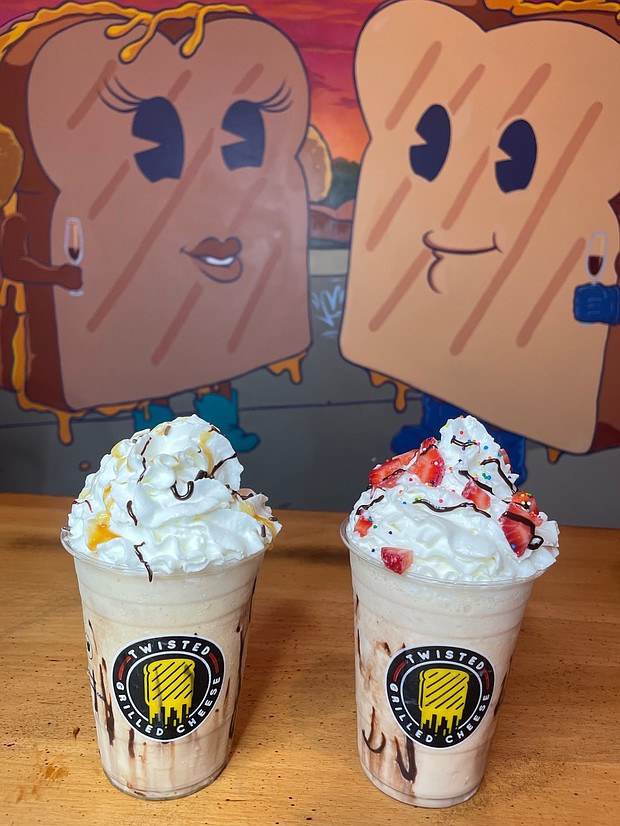 Twisted Grilled Cheese’s hand-spun milkshakes are a favorite among kids and adults.