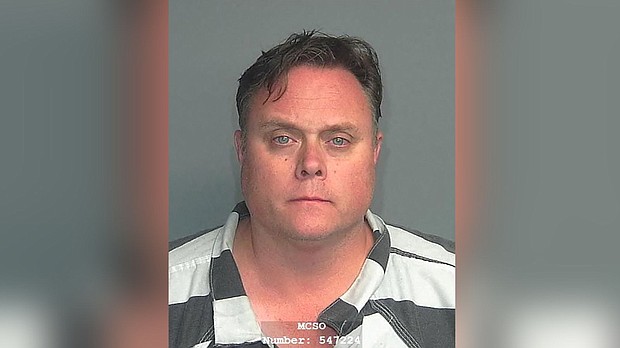 David Scott, head of Exxon Mobil's shale oil and gas business, is seen in a police mug shot obtained by Reuters on October 8.
Mandatory Credit:	Montgomery County Sheriff's Office/Handout/Reuters