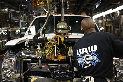 The fortunes of the Black working-class have long been tied to the auto industry.
Mandatory Credit:	Luke Sharrett/Bloomberg/Getty Images