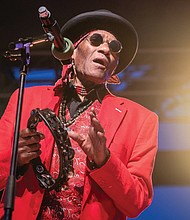 At age 74, Cyril Neville, left, who got his start as the youngest of the four Neville Brothers, is a renowned percussionist who’s been lauded as “one of the last great Southern Soul singers.”
