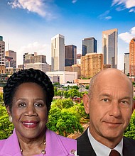 Houston Mayoral Candidates Sheila Jackson Lee and John Whitmire