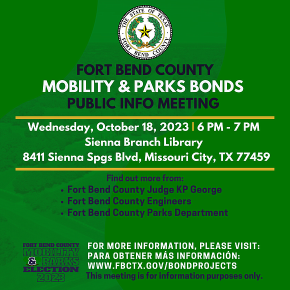 Fort Bend County Judge KP George will host a series of community meetings to inform residents about the 2023 Fort …